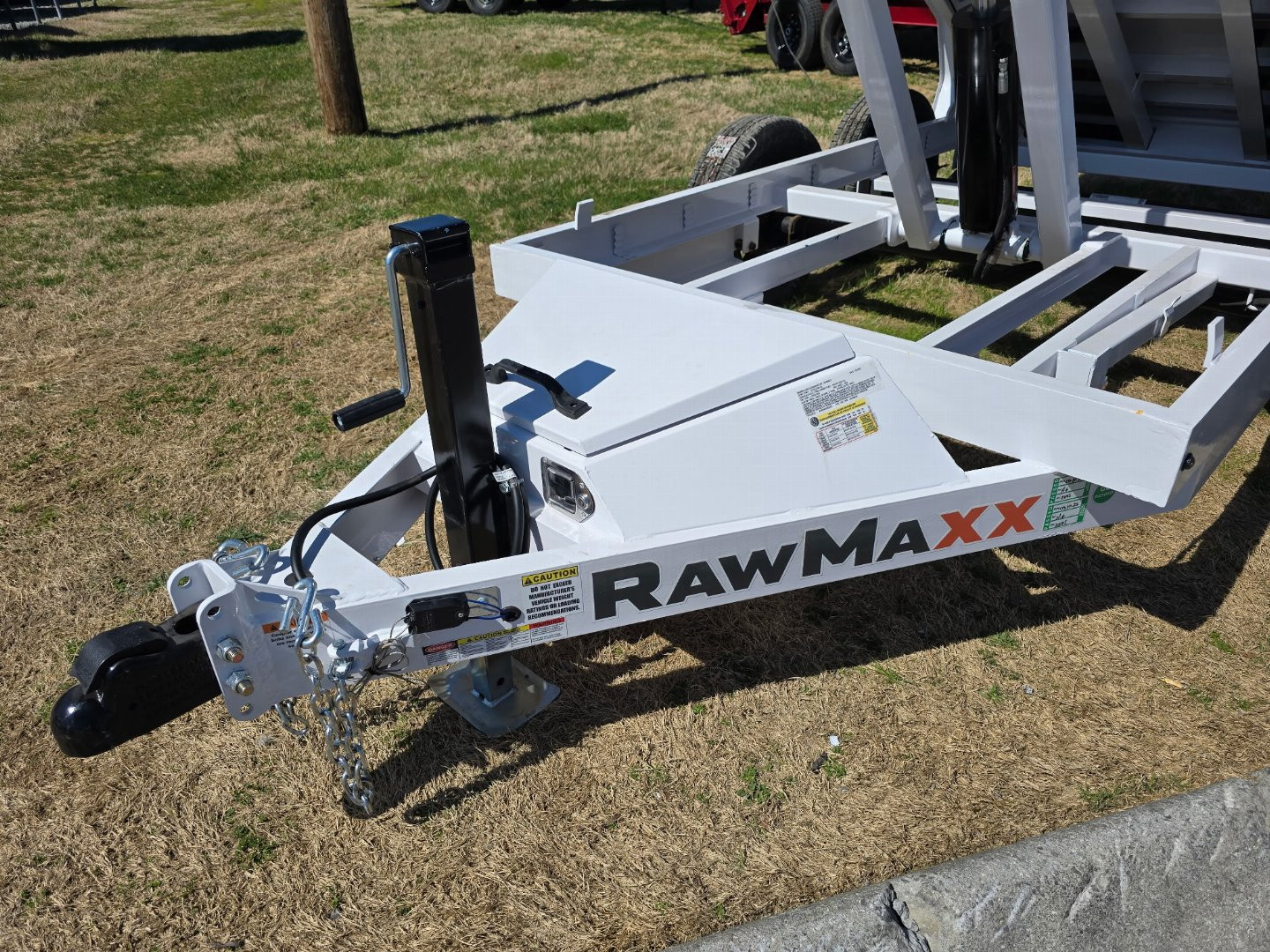 New 2025 RawMaxx SDX 7K 5X10 5" 16 O/C RMPS ADJ COUPLER 7K Dump Trailer