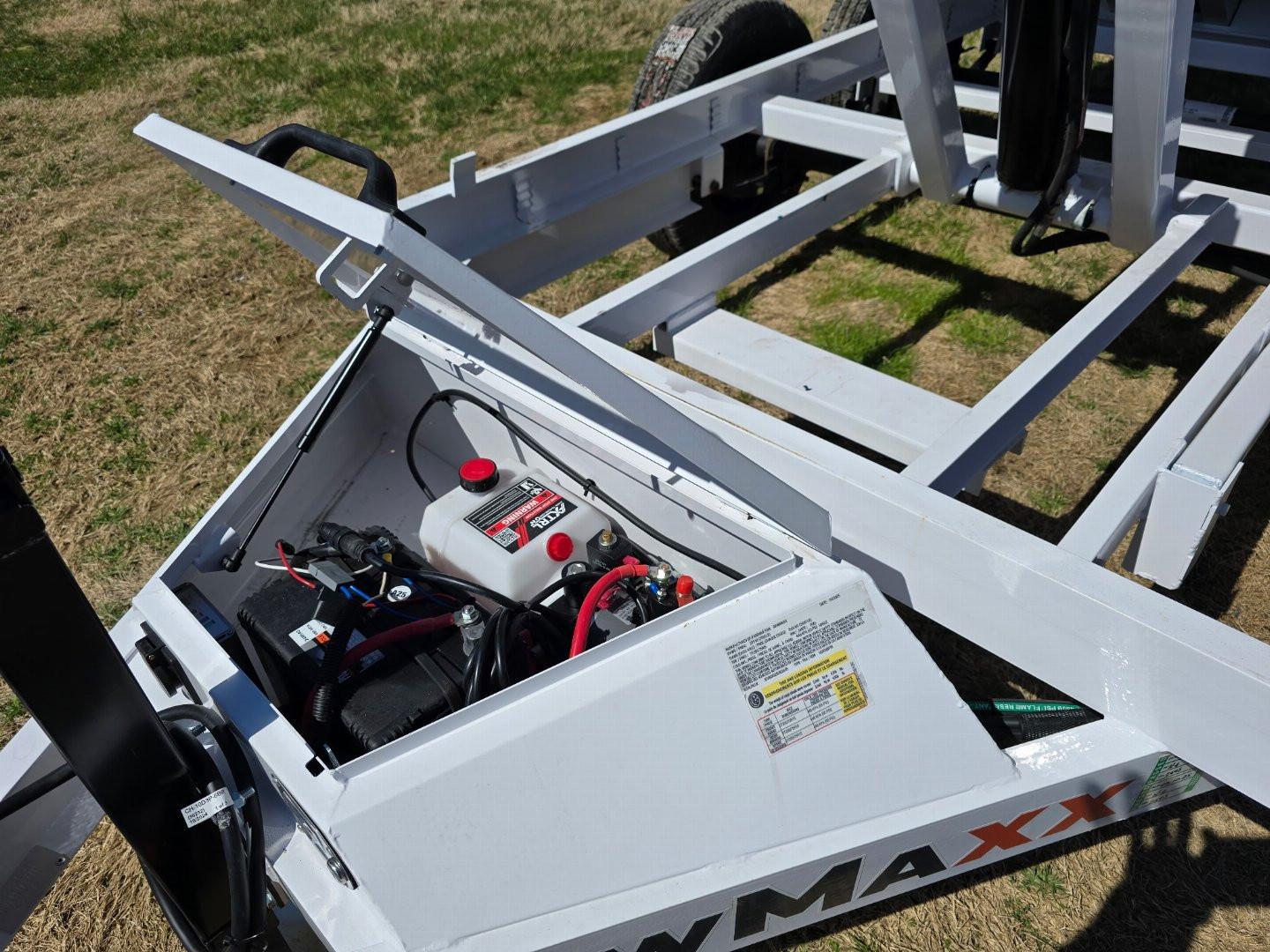 New 2025 RawMaxx SDX 7K 5X10 5" 16 O/C RMPS ADJ COUPLER 7K Dump Trailer