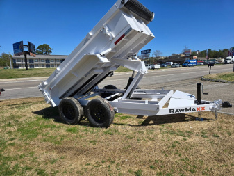 New 2025 RawMaxx SDX 7K 5X10 5" 16 O/C RMPS ADJ COUPLER 7K Dump Trailer