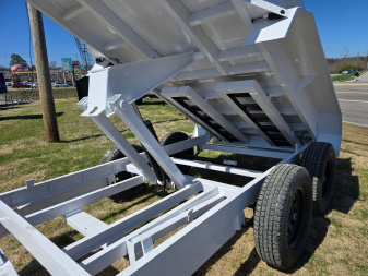 New 2025 RawMaxx SDX 7K 5X10 5" 16 O/C RMPS ADJ COUPLER 7K Dump Trailer