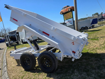 New 2025 RawMaxx SDX 7K 5X10 5" 16 O/C RMPS ADJ COUPLER 7K Dump Trailer