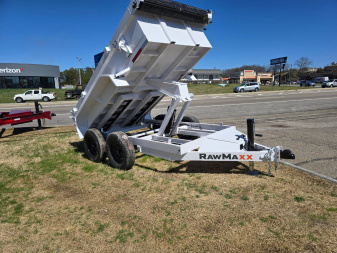 New 2025 RawMaxx SDX 7K 5X10 5" 16 O/C RMPS ADJ COUPLER 7K Dump Trailer