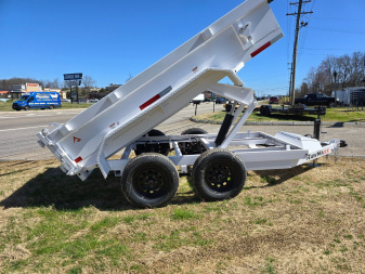 New 2025 RawMaxx SDX 7K 5X10 5" 16 O/C RMPS ADJ COUPLER 7K Dump Trailer