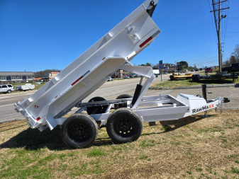 New 2025 RawMaxx SDX 7K 5X10 5" 16 O/C RMPS ADJ COUPLER 7K Dump Trailer