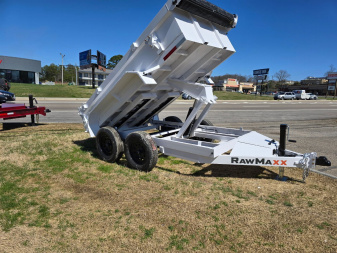 New 2025 RawMaxx SDX 7K 5X10 5" 16 O/C RMPS ADJ COUPLER 7K Dump Trailer