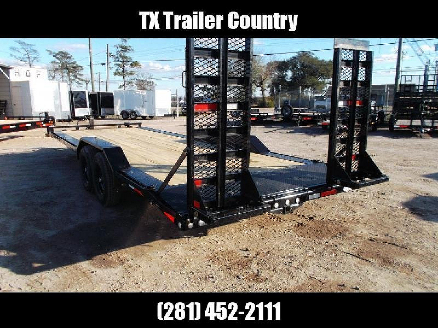 New 2025 MAXXD 102x24 14K H6X Car Hauler / Flatbed Trailer / Equipment Hauler / Powder Coated / 7K Axles / Drive Over Fenders / 5ft Stand Up Equipment Ramps