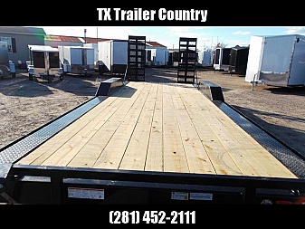 New 2025 MAXXD 102x24 14K H6X Car Hauler / Flatbed Trailer / Equipment Hauler / Powder Coated / 7K Axles / Drive Over Fenders / 5ft Stand Up Equipment Ramps