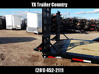 New 2025 MAXXD 102x24 14K H6X Car Hauler / Flatbed Trailer / Equipment Hauler / Powder Coated / 7K Axles / Drive Over Fenders / 5ft Stand Up Equipment Ramps