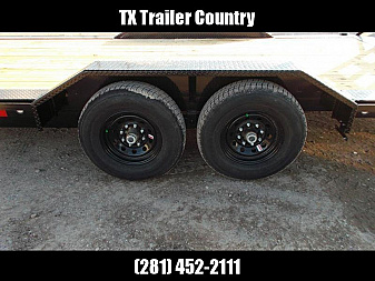 New 2025 MAXXD 102x24 14K H6X Car Hauler / Flatbed Trailer / Equipment Hauler / Powder Coated / 7K Axles / Drive Over Fenders / 5ft Stand Up Equipment Ramps