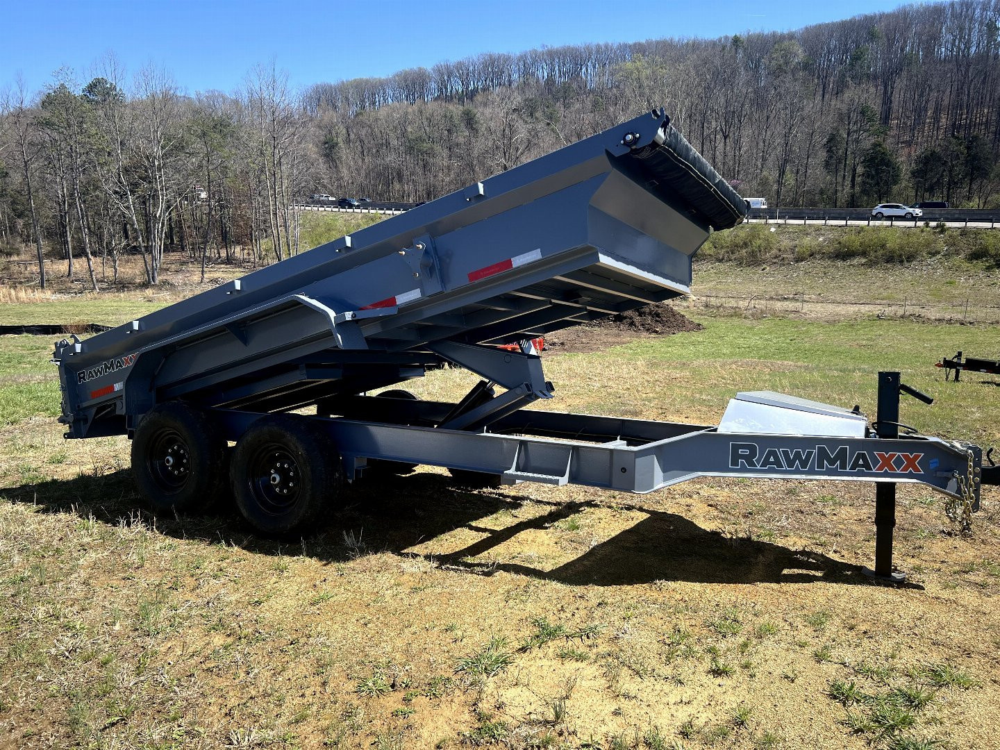 New 2025 RawMaxx GDX 14K 83X14 19" SIDES 16 OC 8" 8GA Dump Trailer