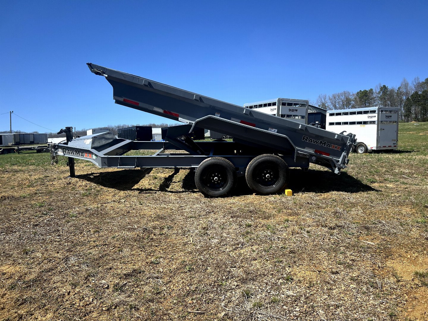 New 2025 RawMaxx GDX 14K 83X14 19" SIDES 16 OC 8" 8GA Dump Trailer