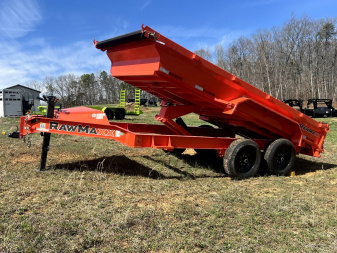 New 2025 RawMaxx GDX 14K 83X14 19  SIDES 16 OC 8  8GA Dump Trailer