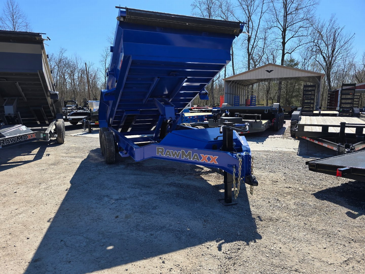 New 2025 RawMaxx GDX 14K 83X14 19" SIDES 16 OC 8" 8GA Dump Trailer