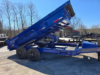 New 2025 RawMaxx GDX 14K 83X14 19" SIDES 16 OC 8" 8GA Dump Trailer