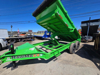 New 2025 RawMaxx GDX 14K 83X14 19  SIDES 16 OC 8  8GA Dump Trailer