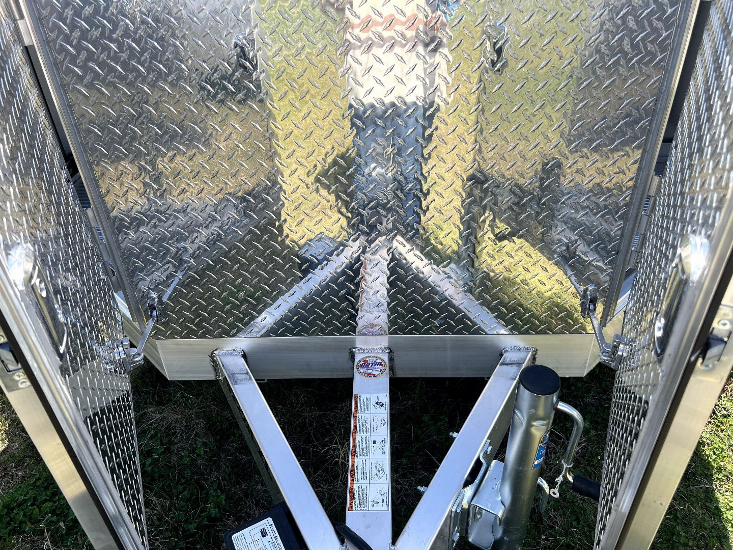 New 2025 Aluma 8222H-XL-TA-EL-R-RTD BLACK BX Utility Trailer