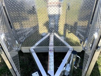 New 2025 Aluma 8222H-XL-TA-EL-R-RTD BLACK BX Utility Trailer