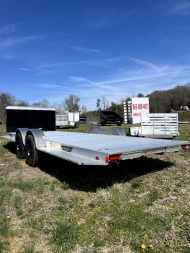 New 2025 Aluma 8222H-XL-TA-EL-R-RTD BLACK BX Utility Trailer
