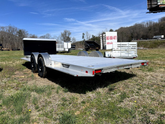 New 2025 Aluma 8222H-XL-TA-EL-R-RTD BLACK BX Utility Trailer