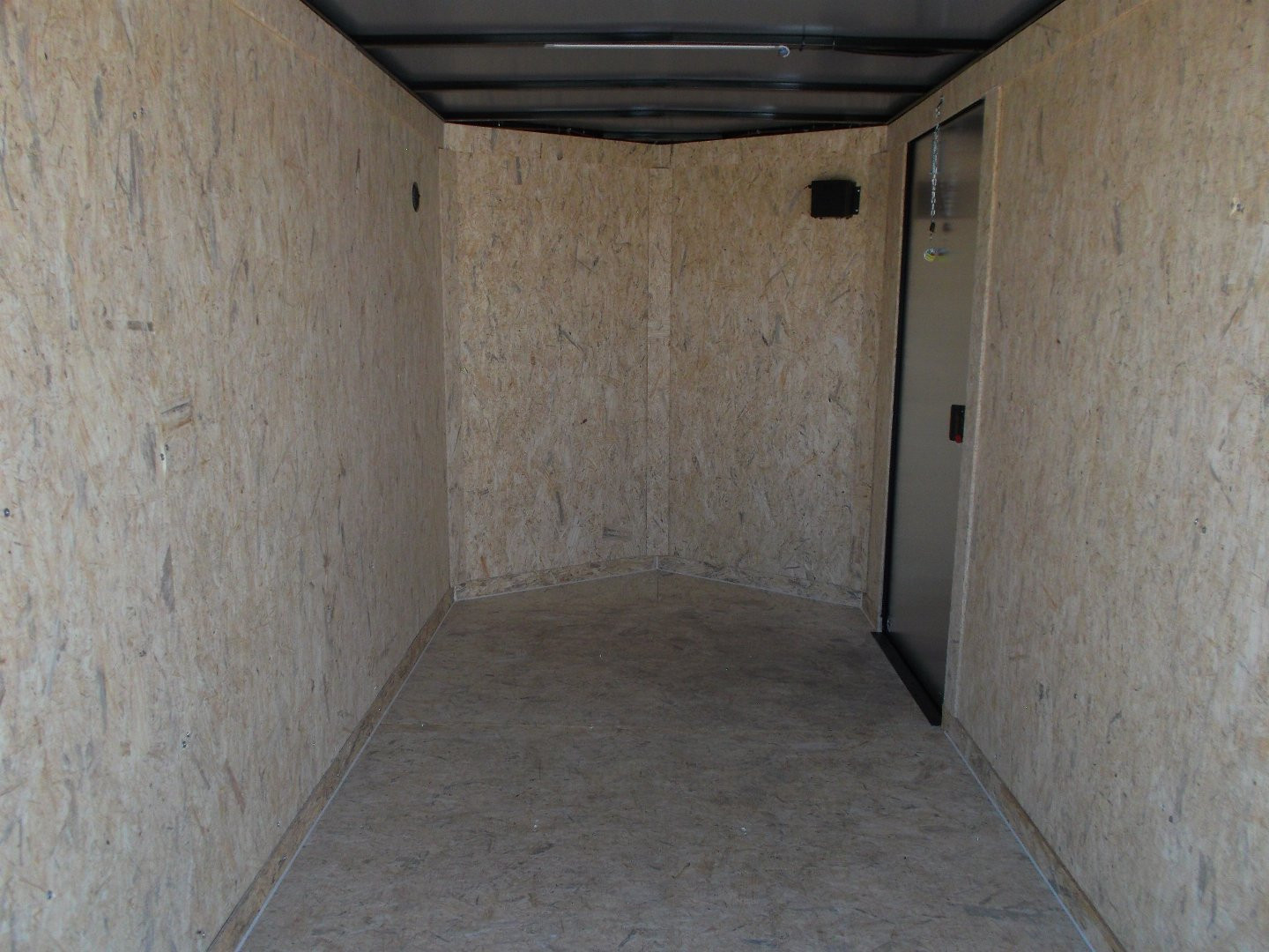 New 2025 COVERED WAGON TRAILERS 6x12 Single Axle Cargo / Enclosed Trailer / 6'6" Interior / Extra Wide Ramp / RV Side Door / LEDs / .030 Charcoal Gray Semi-Screwless Exterior / Black Out Package