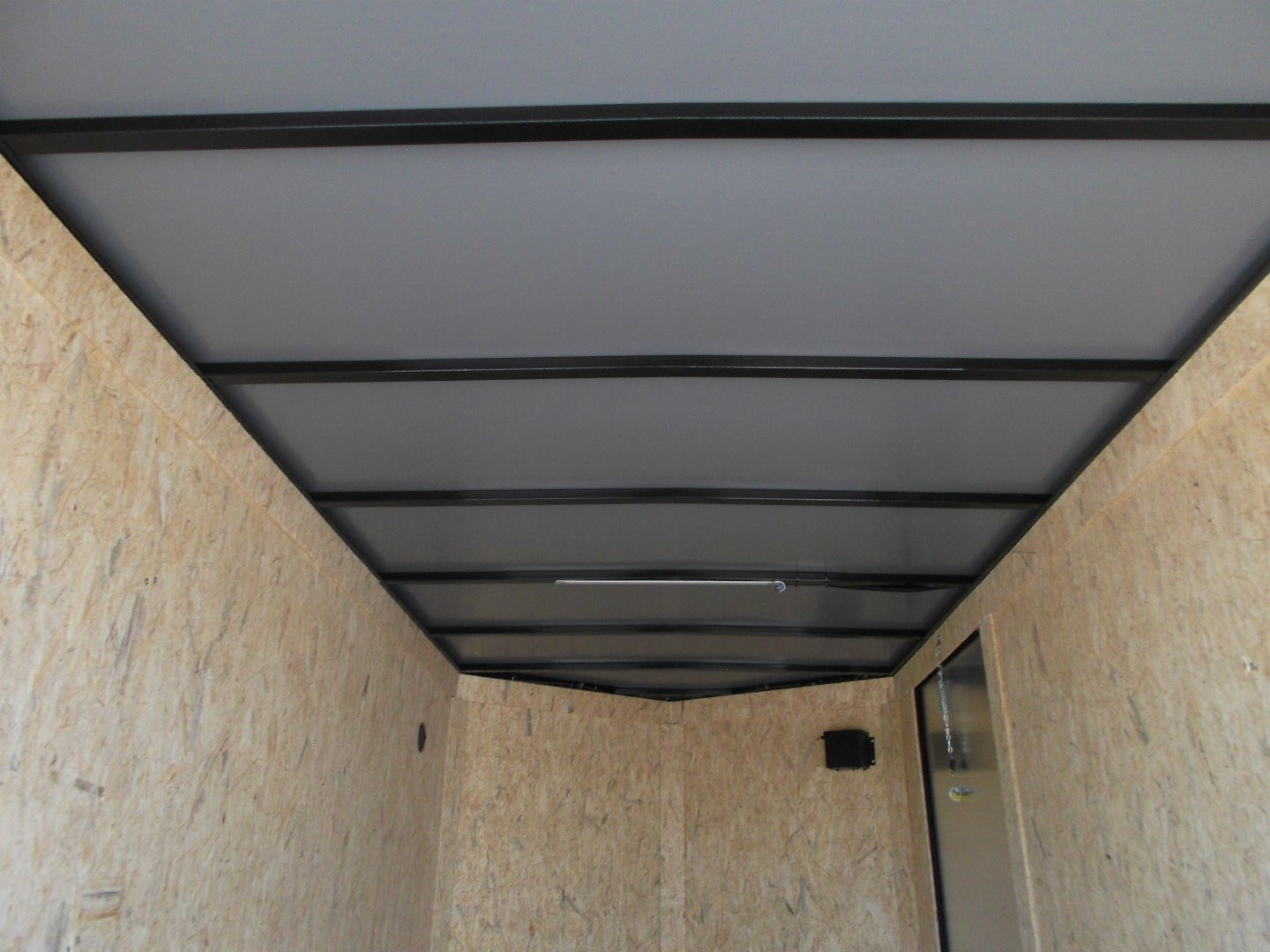 New 2025 COVERED WAGON TRAILERS 6x12 Single Axle Cargo / Enclosed Trailer / 6'6" Interior / Extra Wide Ramp / RV Side Door / LEDs / .030 Charcoal Gray Semi-Screwless Exterior / Black Out Package