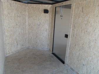 New 2025 COVERED WAGON TRAILERS 6x12 Single Axle Cargo / Enclosed Trailer / 6'6" Interior / Extra Wide Ramp / RV Side Door / LEDs / .030 Charcoal Gray Semi-Screwless Exterior / Black Out Package