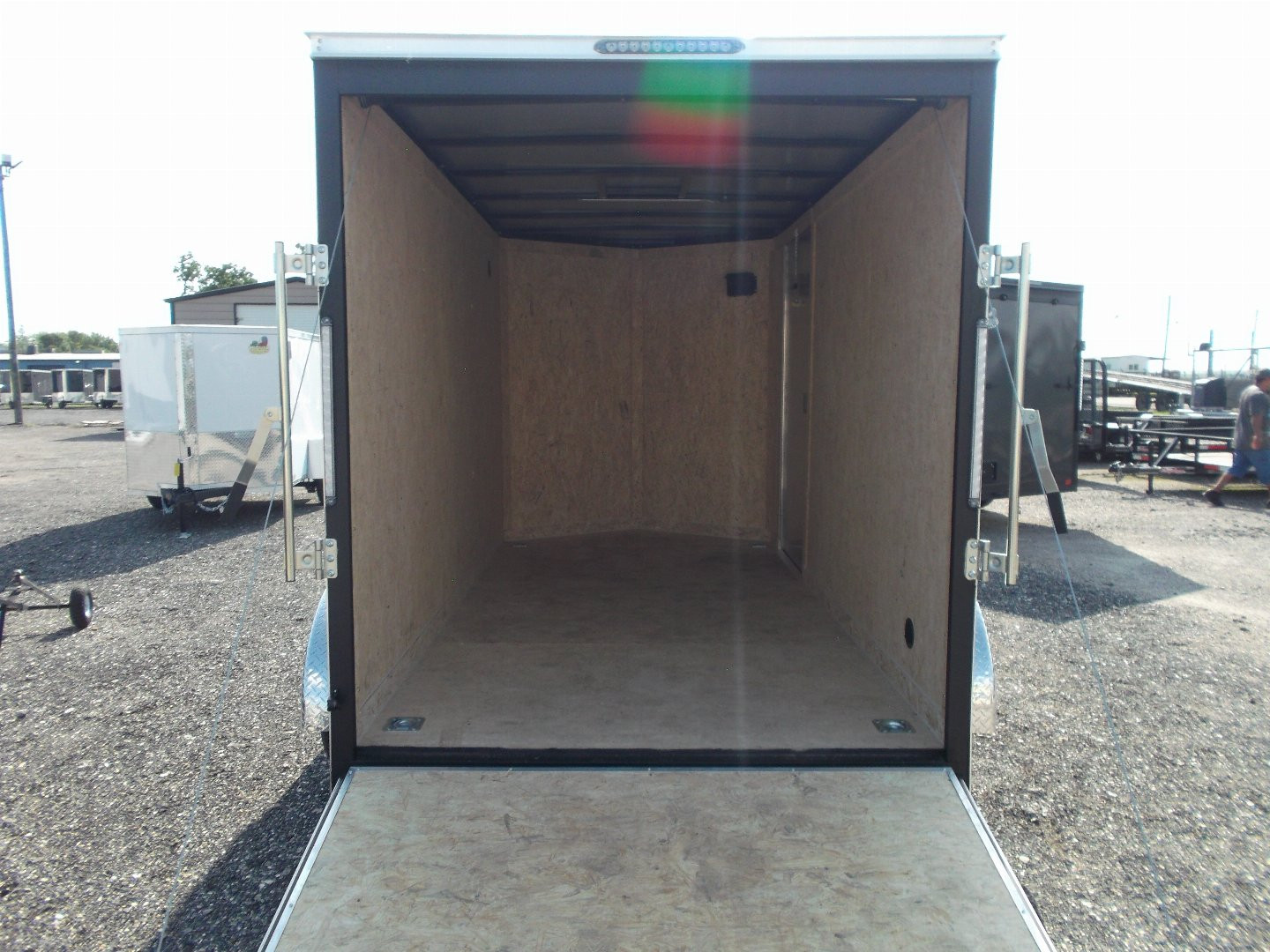 New 2025 COVERED WAGON TRAILERS 6x12 TA Cargo Trailer / Enclosed Trailer / 6'6" Interior / Extra Wide Ramp / RV Side Door / LEDs / .030 Black Semi-Screwless Exterior