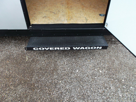 New 2025 Covered Wagon Trailers 8.5x24 Cargo / Enclosed Trailer / Race Trailer / 7ft Interior / 5200# Axles / Black Out Package / Silver .030 Semi- Screwless Exterior / Extra Wide Ramp / 48" RV Side Door / RV Step