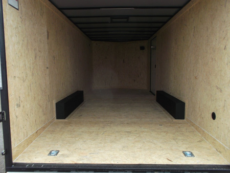 New 2025 Covered Wagon Trailers 8.5x24 Cargo / Enclosed Trailer / Race Trailer / 7ft Interior / 5200# Axles / Black Out Package / Silver .030 Semi- Screwless Exterior / Extra Wide Ramp / 48" RV Side Door / RV Step