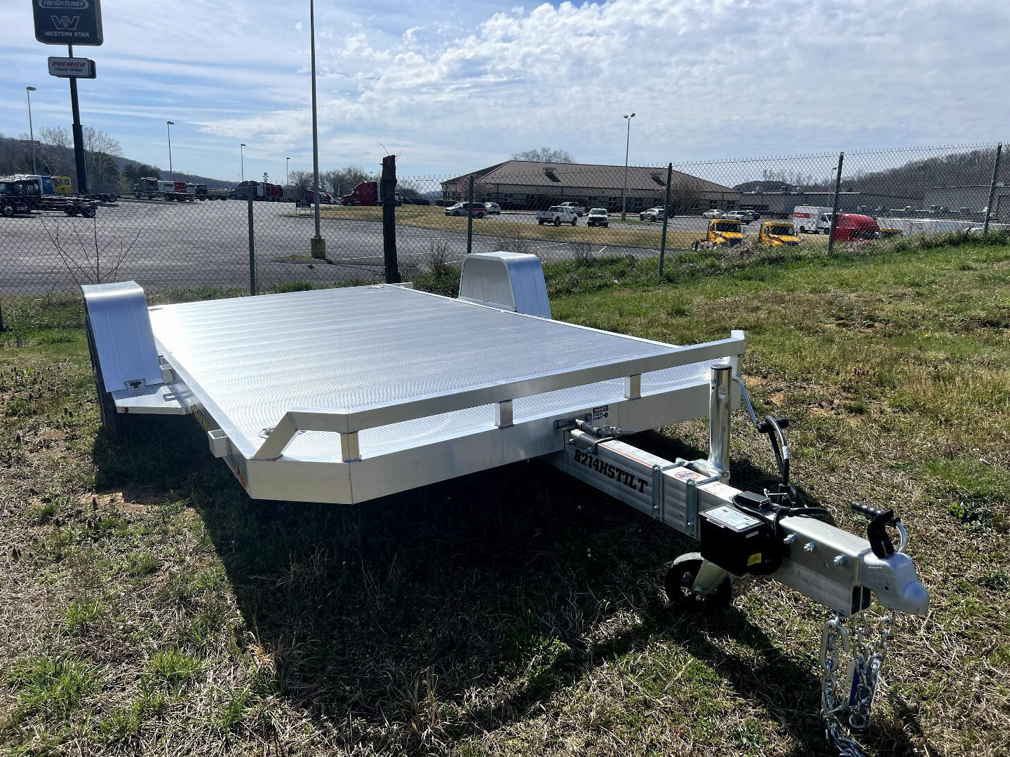 New 2025 Aluma 8214H-TILT Utility Trailer