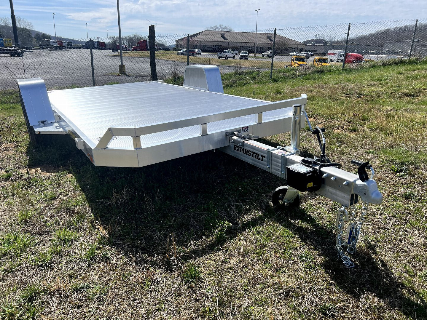 New 2025 Aluma 8214H-TILT Utility Trailer