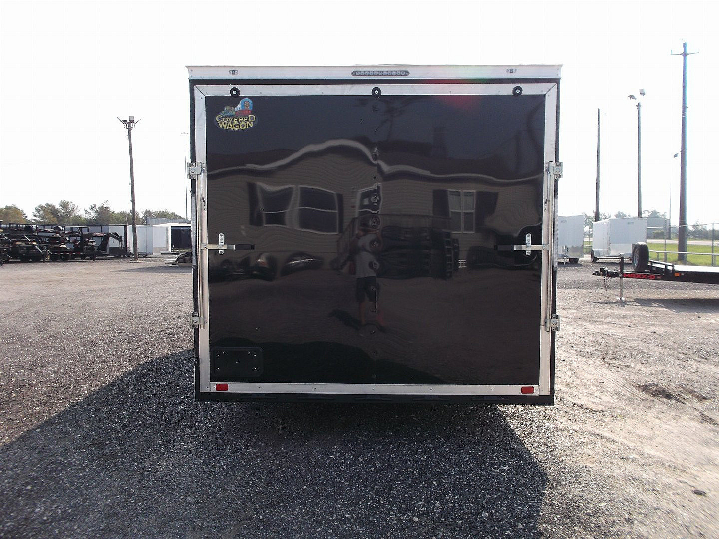 New 2025 COVERED WAGON TRAILERS 8.5x20 Cargo / Enclosed Trailer / 7'6" Interior / 5200# Axles / 48" RV Side Door / 60" Triple Tube Tongue / .080 Black Semi Screwless Exterior / Extra Wide Ramp