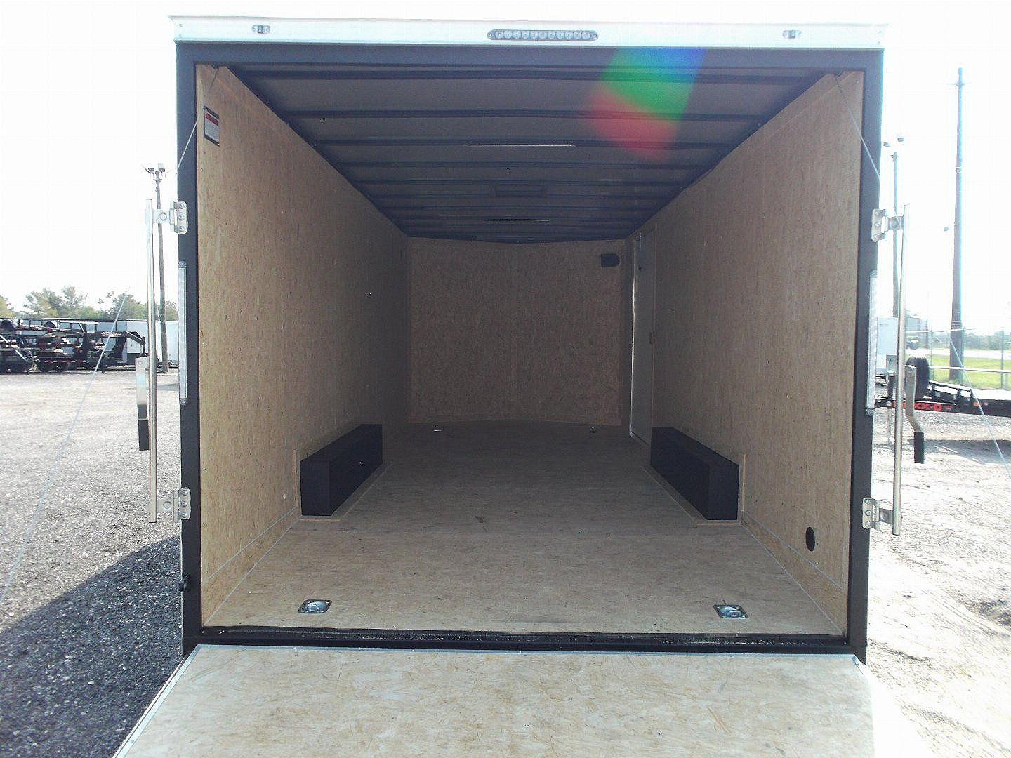 New 2025 COVERED WAGON TRAILERS 8.5x20 Cargo / Enclosed Trailer / 7'6" Interior / 5200# Axles / 48" RV Side Door / 60" Triple Tube Tongue / .080 Black Semi Screwless Exterior / Extra Wide Ramp