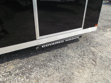 New 2025 COVERED WAGON TRAILERS 8.5x20 Cargo / Enclosed Trailer / 7'6" Interior / 5200# Axles / 48" RV Side Door / 60" Triple Tube Tongue / .080 Black Semi Screwless Exterior / Extra Wide Ramp