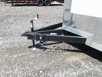 New 2025 COVERED WAGON TRAILERS 8.5x20 Cargo / Enclosed Trailer / Car Hauler / 7ft Interior Height / Extra Wide Ramp / 5200# Axles / LEDs / .030 White Semi-Screwless Exterior / 48" RV Side Door / 60" Triple Tube Tongue