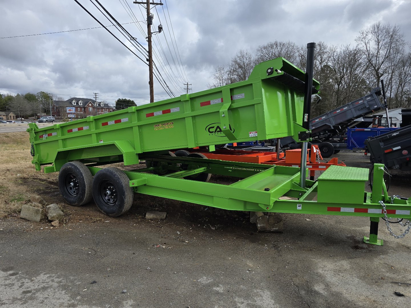 New 2025 Cam Superline 16 ft telescopic Dump Trailer