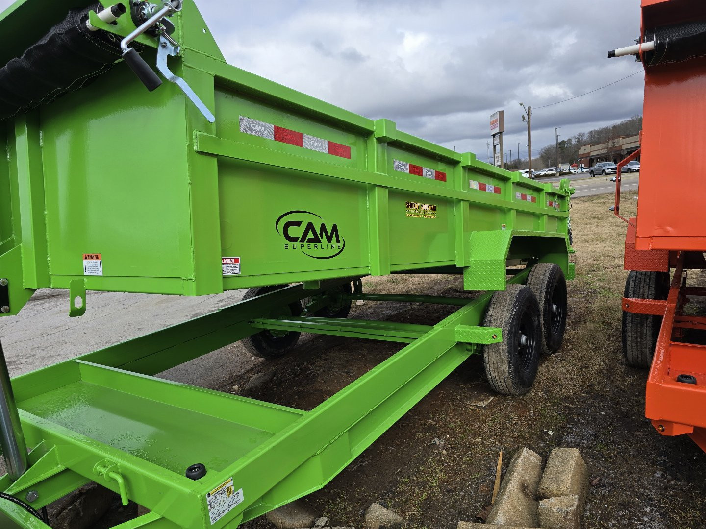 New 2025 Cam Superline 16 ft telescopic Dump Trailer