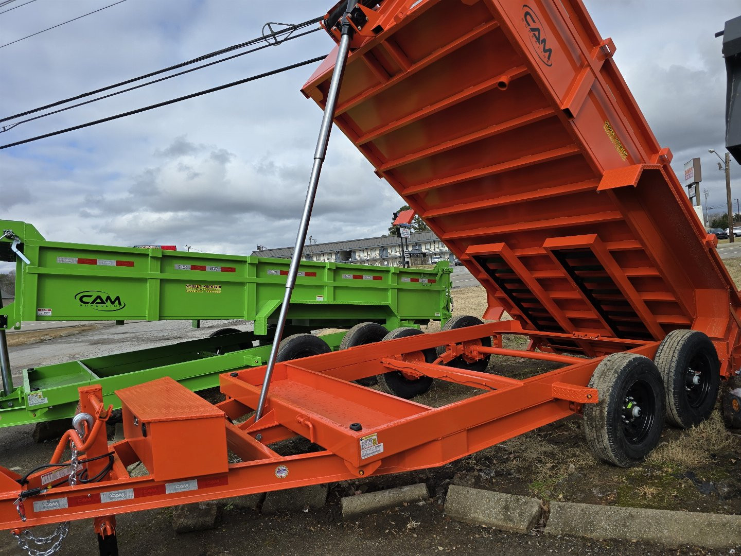 New 2025 Cam Superline 82x14 telescopic Dump Trailer