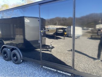 New 2025 Covered Wagon Trailers 8.5X24 TA3 GREY/BO Cargo / Enclosed Trailer