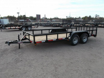 New 2025 Longhorn Trailers 83x16 TA Utility Trailer / ATV Trailer / UTV Trailer / 2ft Dovetail / 2ft Ramp Gate