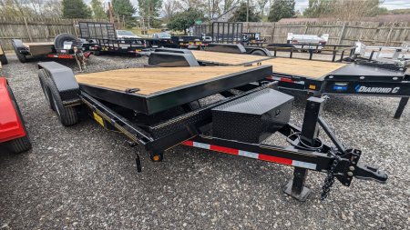 New 2025 P & T Trailers 82X20 7TON POWER TILT Equipment Trailer