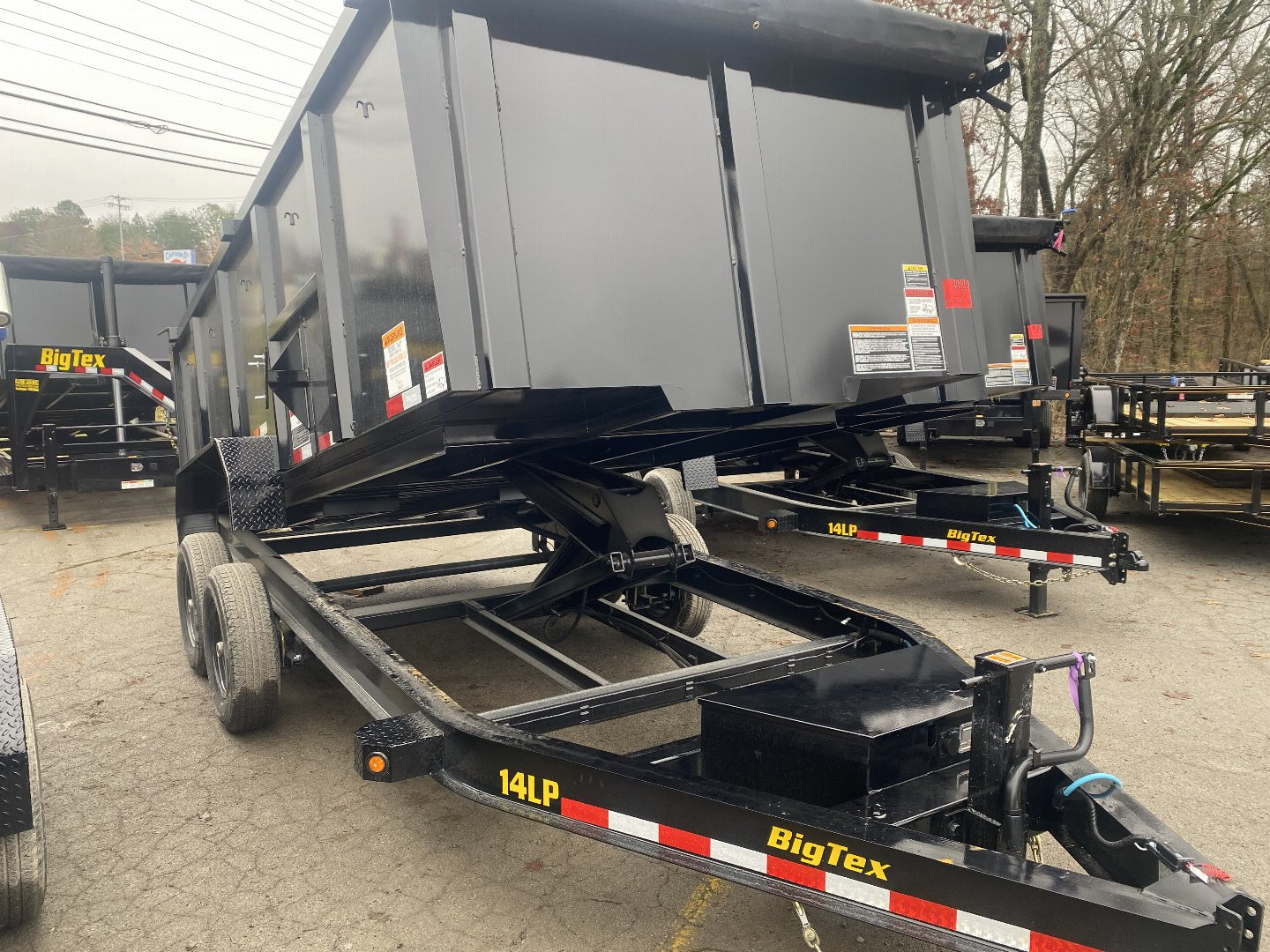 New 2025 Big Tex Trailers 14LP-16 4' SIDES Dump Trailer