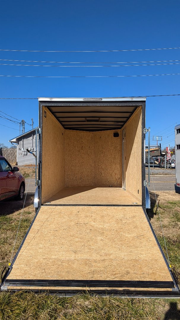 New 2025 Covered Wagon Trailers 7X12 7' D RINGS BAR LOCK Cargo / Enclosed Trailer