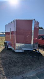 New 2025 Covered Wagon Trailers 7X12 7' D RINGS BAR LOCK Cargo / Enclosed Trailer