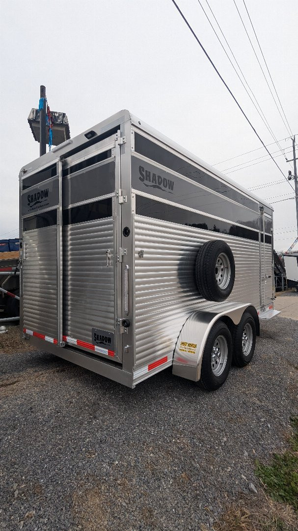 New 2025 Shadow RANCHER 16' STOCK W/PLEXI & MATS Stock / Stock Combo Trailer