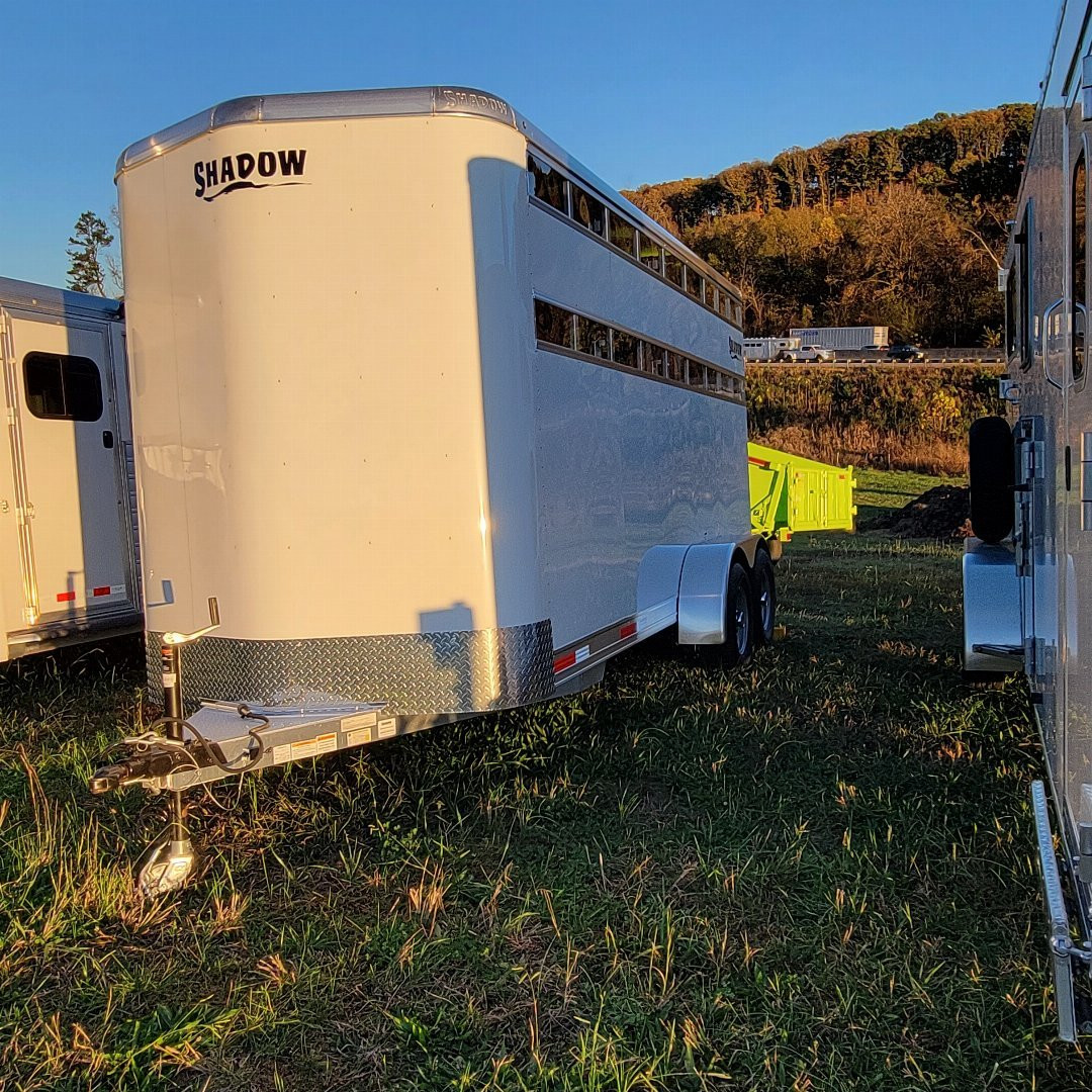 New 2025 Shadow 3 HORSE STABLELITE Stock / Stock Combo Trailer