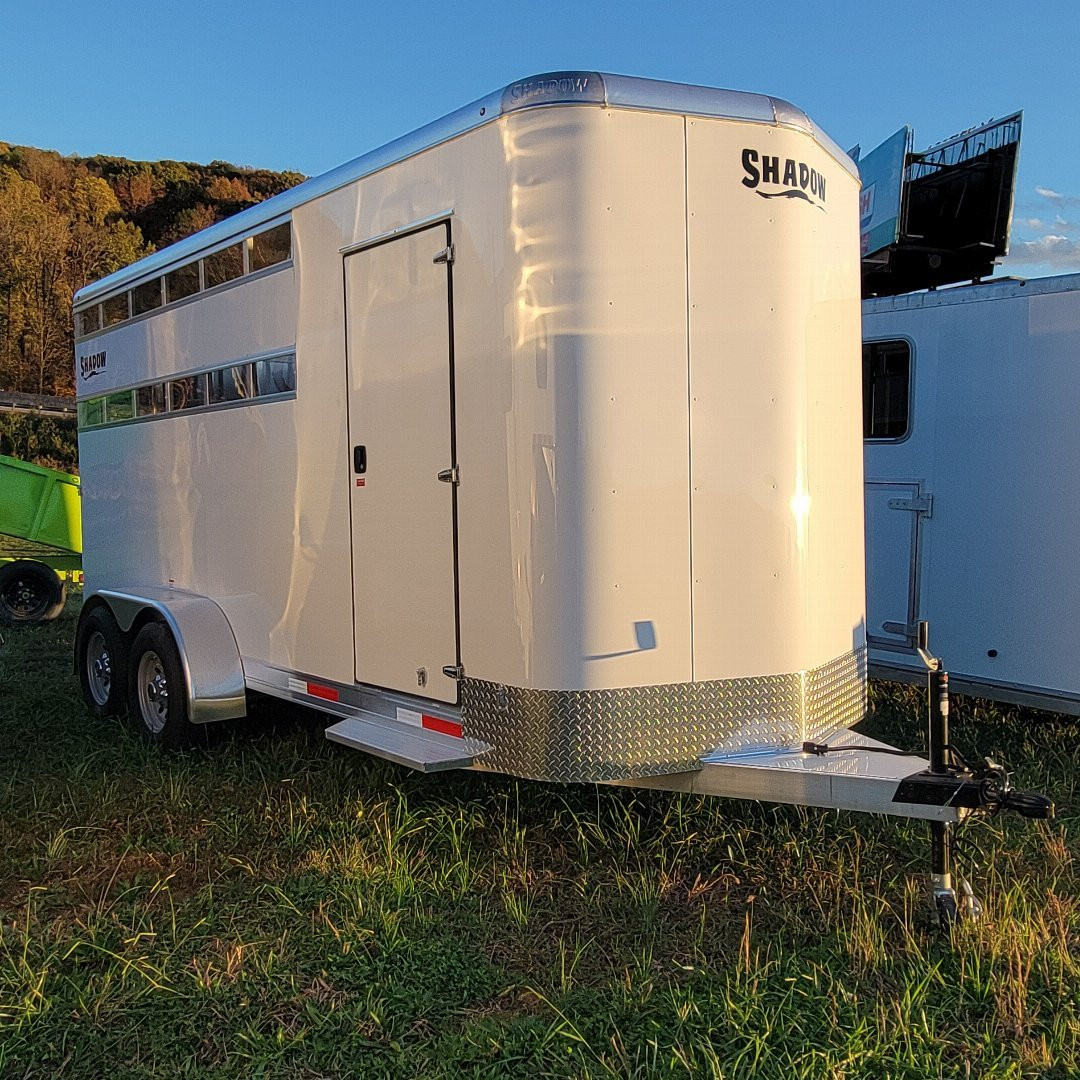 New 2025 Shadow 3 HORSE STABLELITE Stock / Stock Combo Trailer