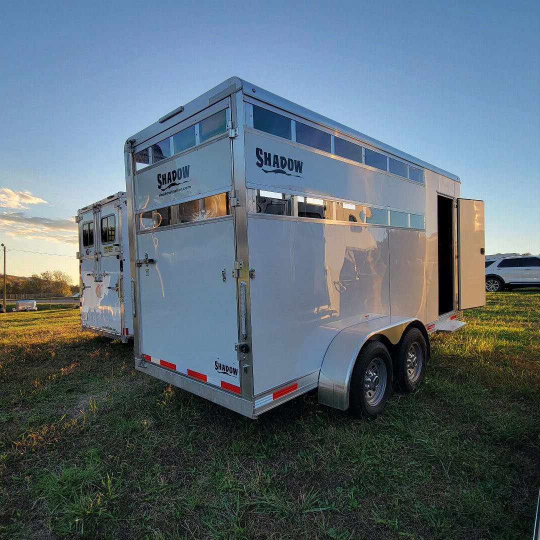 New 2025 Shadow 3 HORSE STABLELITE Stock / Stock Combo Trailer