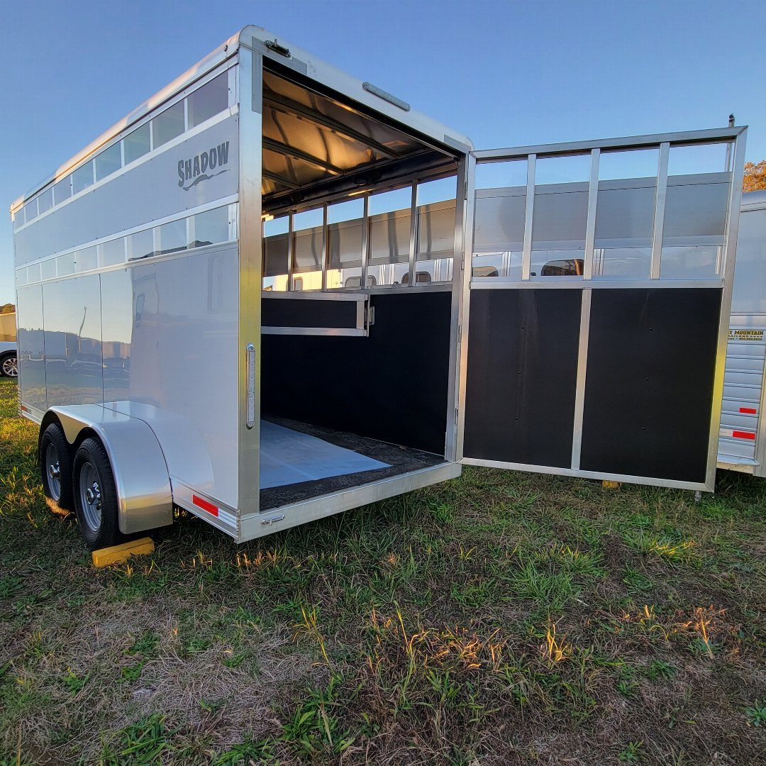 New 2025 Shadow 3 HORSE STABLELITE Stock / Stock Combo Trailer