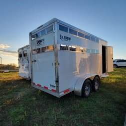 New 2025 Shadow 3 HORSE STABLELITE Stock / Stock Combo Trailer